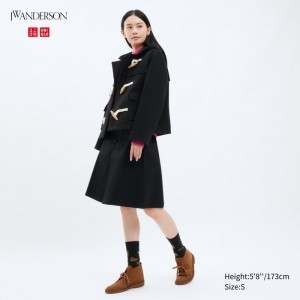 Dámské Sukně Uniqlo Bavlněné Midi Černé CZ | B921992